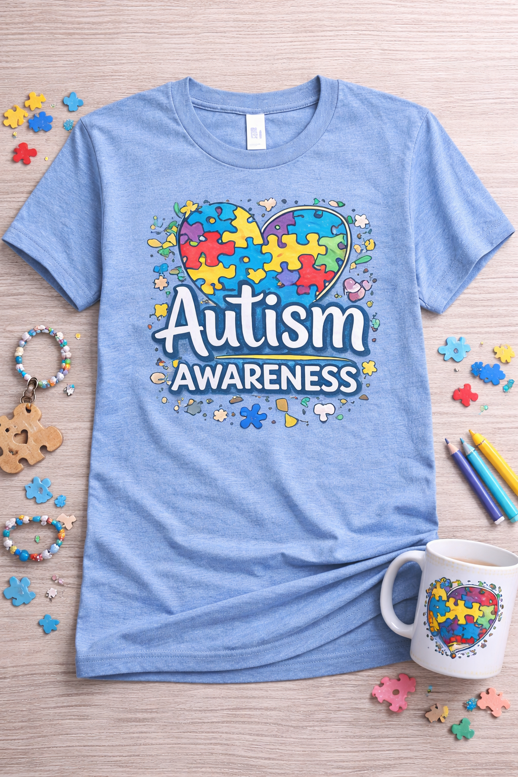 Autism awareness shirt and accessories
